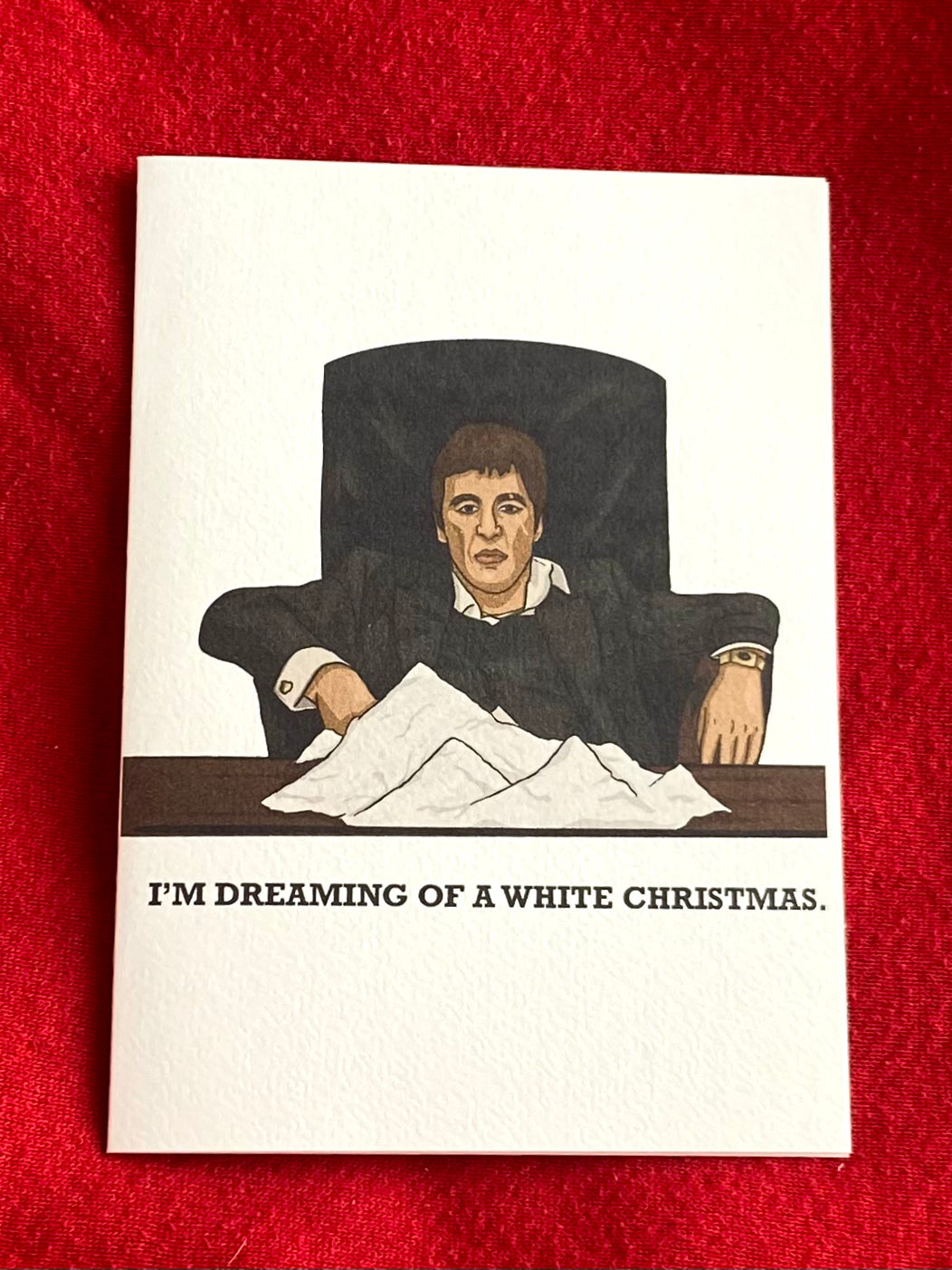 WHITE CHRISTMAS CARD