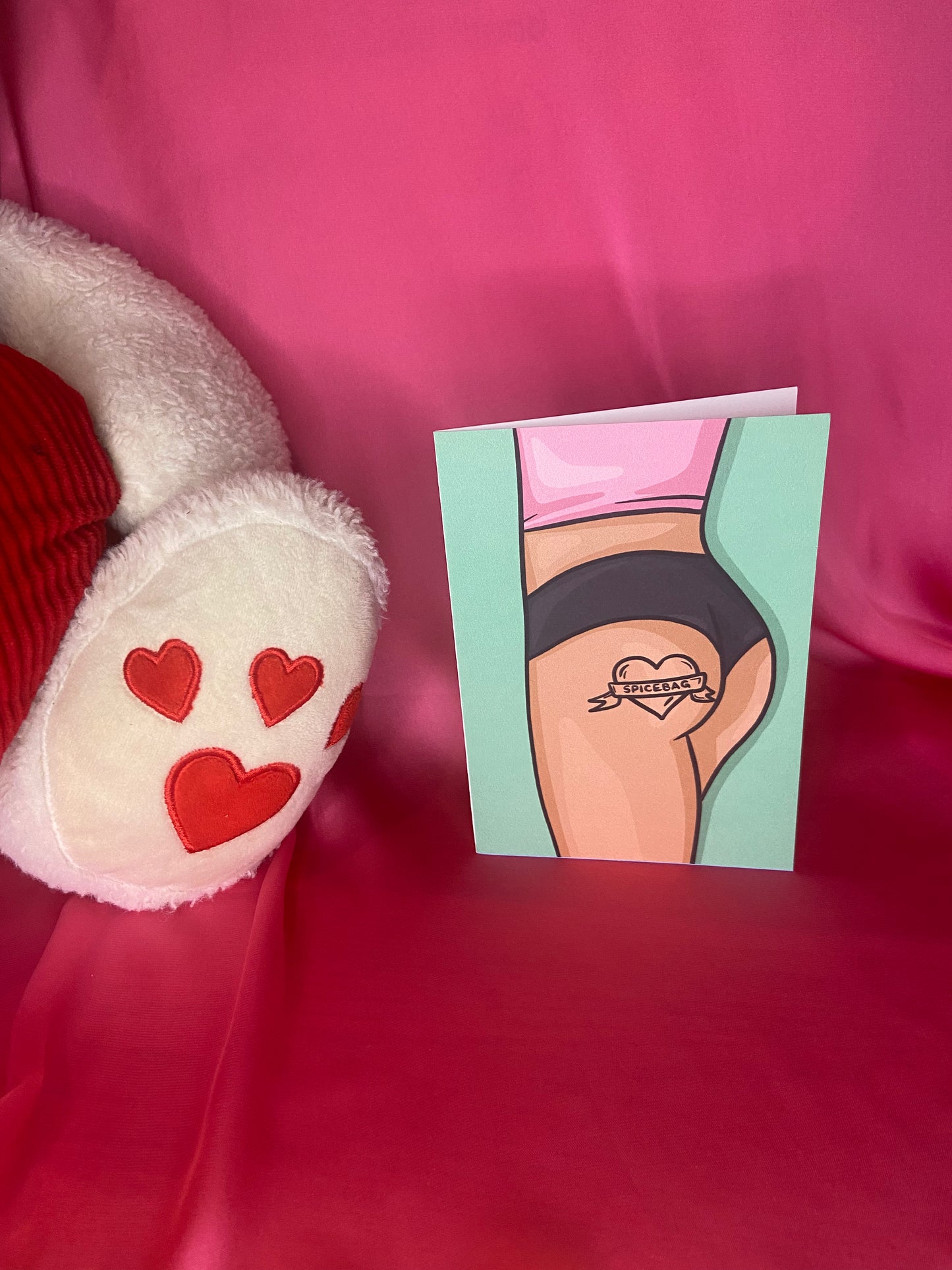SPICEBAG ARSE TATTOO CARD