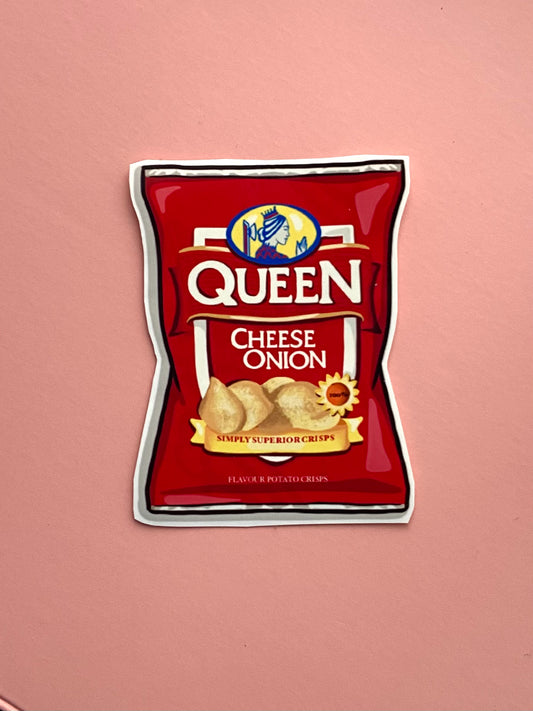 QUEEN CRISPS STICKER