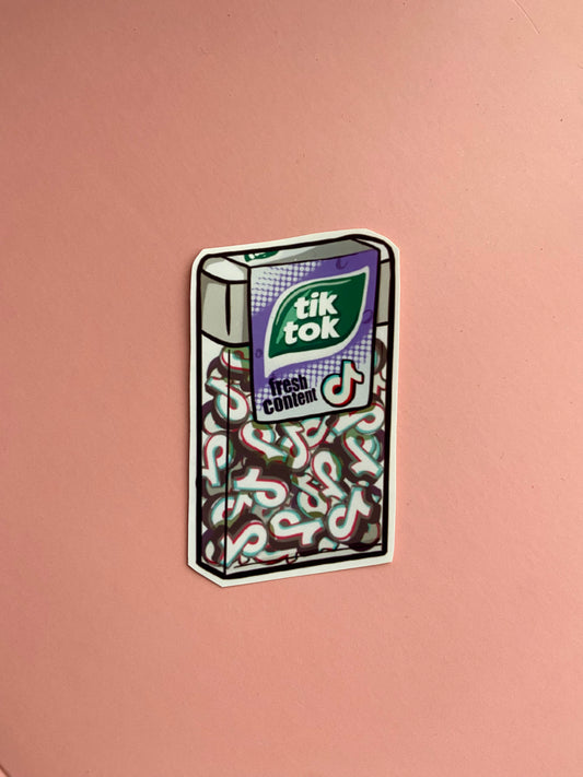 TIK TOK TIC TACS STICKER